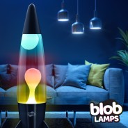Blob Lamps Lava Lamp ROCKET - Matt Black Base - 'Sunset'  2 