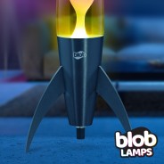 Blob Lamps Lava Lamp ROCKET - Matt Black Base - 'Sunset'  3 