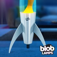 ROCKET Blob Lamps Lava Lamp - Metal Base - Orange/Blue 4 