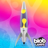 Blob Lamp 17" ROCKET Metal Lava Lamp - Yellow/Purple 7 