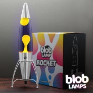 Blob Lamp 17" ROCKET Metal Lava Lamp - Yellow/Purple 5 