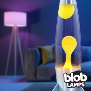 ROCKET Blob Lamps Lava Lamp - Metal Base - Yellow/Purple 3 