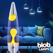 ROCKET Blob Lamps Lava Lamp - Metal Base - Yellow/Purple 2 