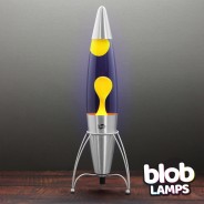 Blob Lamp 17" ROCKET Metal Lava Lamp - Yellow/Purple 6 