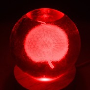 3D Crystal Ball Colour Change USB Lamps - 3 Designs 5 Dandelion Seed head