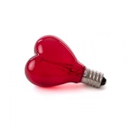 Seletti E14 Red Heart Bulb for USB Mouse Lamp 1 