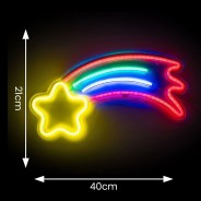 Shooting Star Neon Style LED Light - USB 4 