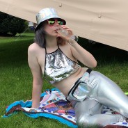 Silver Holographic Hat 2 