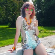 Silver Sequin Playsuit 2 