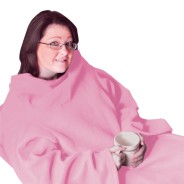 Sleeved Fleece Blankets in Blue or Pink 2 