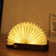 Smart Origami Lamp in Walnut by gingko 4 