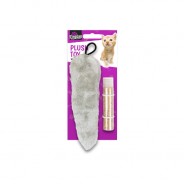 Soft Toy for Cats With Catnip Tube  2 Grey plush