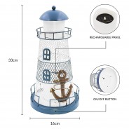 Solar Flicker Candle Lighthouse 5 