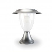 Stainless Steel Solar Henley Pillar Lantern - Fixed 2 