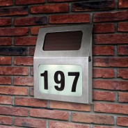 Solar House Number Sign 1 