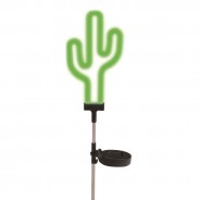 Solar Neon Cactus Stake Light 2 