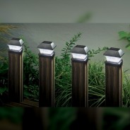 Solar Post Lights 4PK by Smart Solar 1 Posts not included
