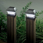 Solar Post Lights 4PK by Smart Solar 2 Posts not included