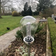 Solar XL Glass Bulb Stake Light 4 
