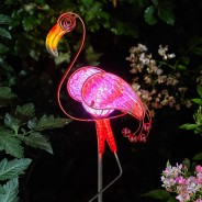 Solar Flamingo Stake Light 1 