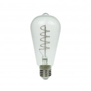 Spiral Funky LED Filament Bulb ST64 4W ES  8 