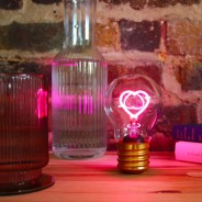 Cordless Pink Heart Lightbulb - USB Rechargeable by SUCK UK 3 