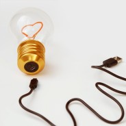 Cordless Pink Heart Lightbulb - USB Rechargeable by SUCK UK 10 