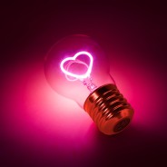 Cordless Pink Heart Lightbulb - USB Rechargeable by SUCK UK 6 