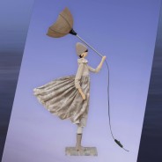85cm Windswept Girl Lamp - Touli 2 