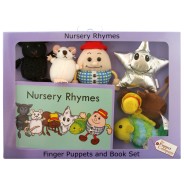 Traditional Story Finger Puppet & Book Sets 9 Nursery Rhymes