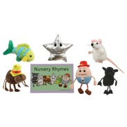 Traditional Story Finger Puppet & Book Sets 5 Nursery Rhymes