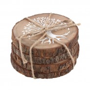Tree of Life Wooden Coaster Set (4 pack) 2 