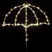 White LED Umbrella Key Holder 2 