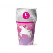 Unicorn Paper Tableware 6 12 pack unicorn paper cups