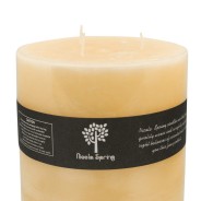 Vanilla Scented Long Burn Candles by Nicola Spring 9 130 Hours 3 Wick 15cm x 15cm