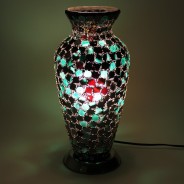 Mosaic Vase Lamp 3 Green