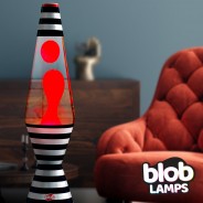 'Bulls Eye' Lava Lamp 14.5" Blob Lamp VINTAGE  3 