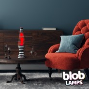 'Bulls Eye' Lava Lamp 14.5" Blob Lamp VINTAGE  2 