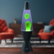 VINTAGE Blob Lamp - Matt Black Base - Green/Purple 8 