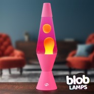 Blob Lamps Pink Lava Lamp VINTAGE yellow/pink  1 
