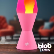 Blob Lamps Pink Lava Lamp VINTAGE yellow/pink  4 