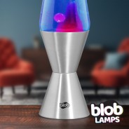 VINTAGE Blob Lamp - Metal Lava Lamp 14.5" - Purple/Blue 4 