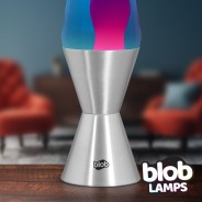 Blob Lamps Lava Lamp VINTAGE - Metal Base - Purple/Blue 4 