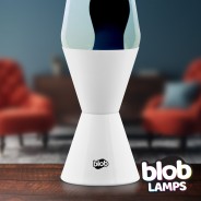 Blob Lamps Lava Lamp Vintage - Gloss White Base - Black/Clear 4 