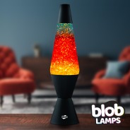 Blob Lamps VINTAGE - Matt Black 'Sunset' Glitter Lamp 1 