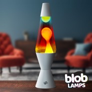 VINTAGE Blob Lamp  - Matt White 'Sunset' Lava Lamp 14.5"  1 