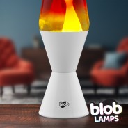 VINTAGE Blob Lamp  - Matt White 'Sunset' Lava Lamp 14.5"  4 