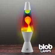 VINTAGE Blob Lamp  - Matt White 'Sunset' Lava Lamp 14.5"  6 