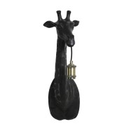 Giraffe Plug-in Wall Lamps in Matt Black 6 Giraffe Head 61cm Tall (3122512)