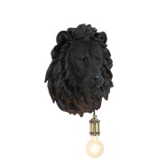 Large Black Lion Plug in Wall Lamp (3124812) 3 